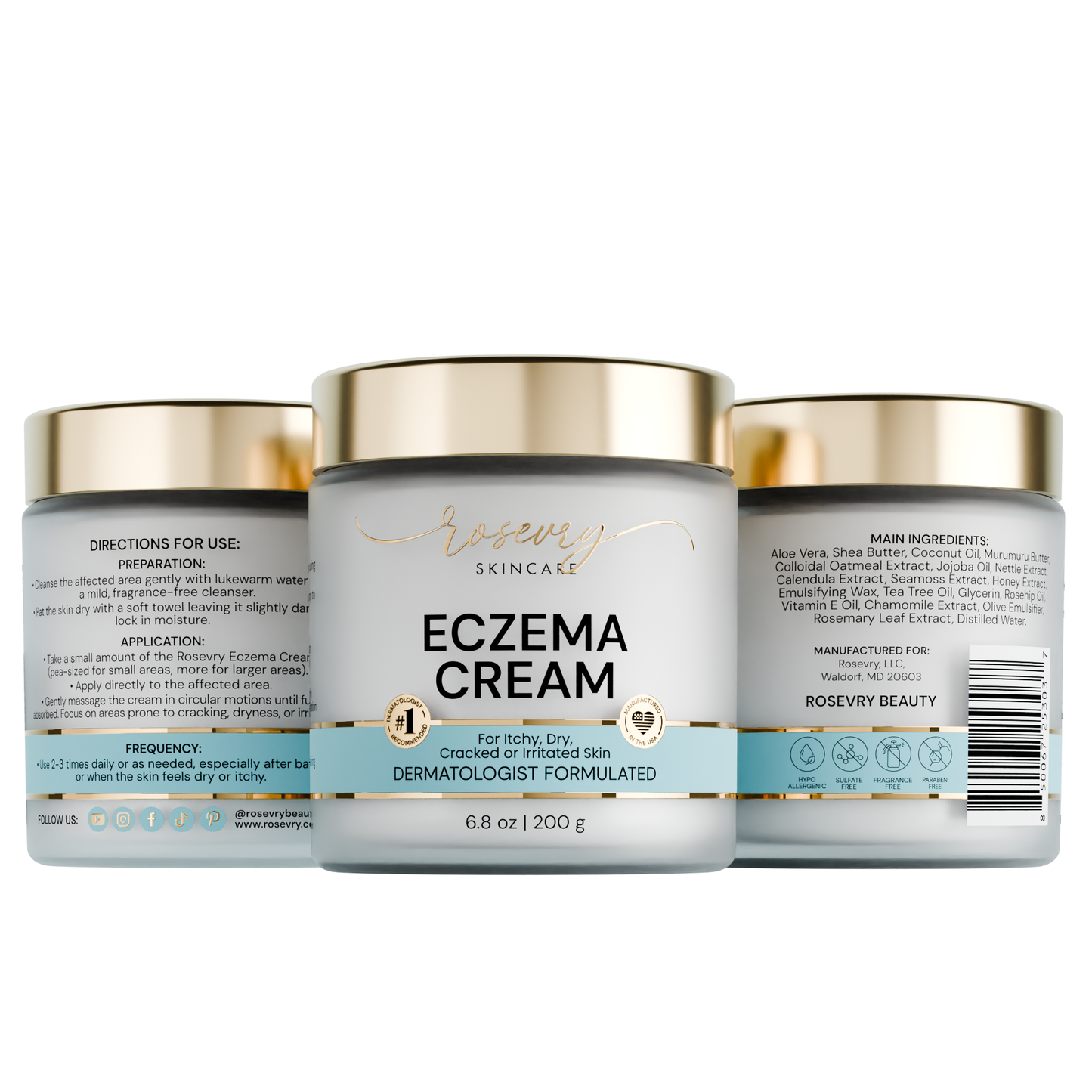 Rosevry | Intensive Repair Eczema Cream